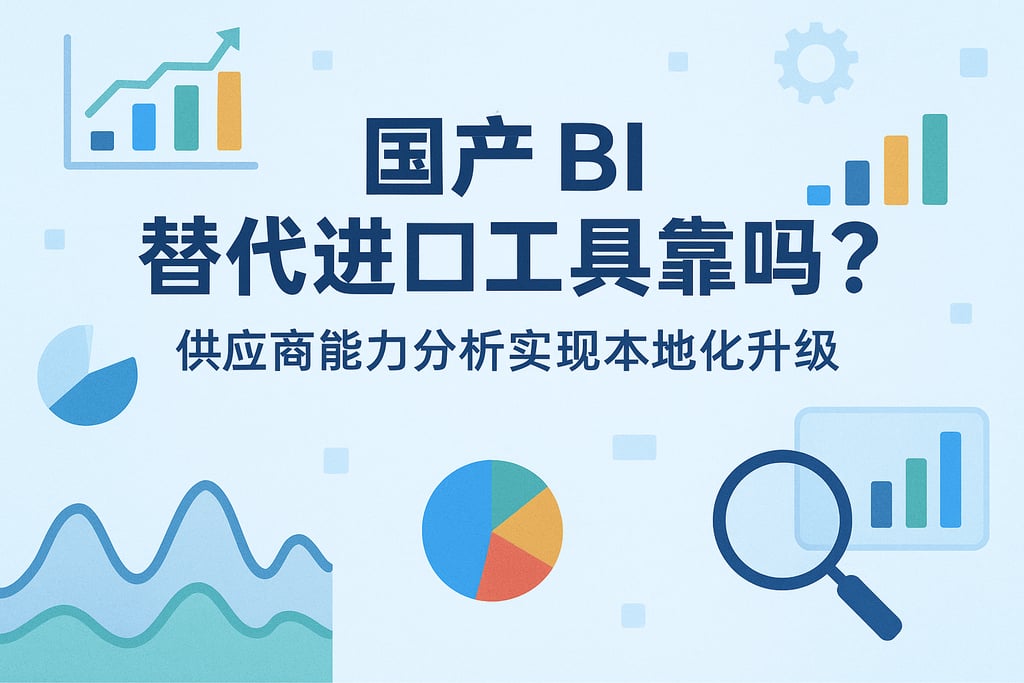 国产BI替代进口工具靠谱吗？供应商能力分析实现本地化升级