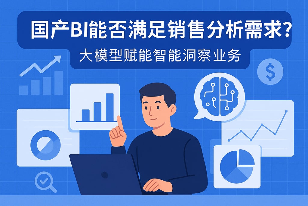 国产BI能否满足销售分析需求？大模型赋能智能洞察业务
