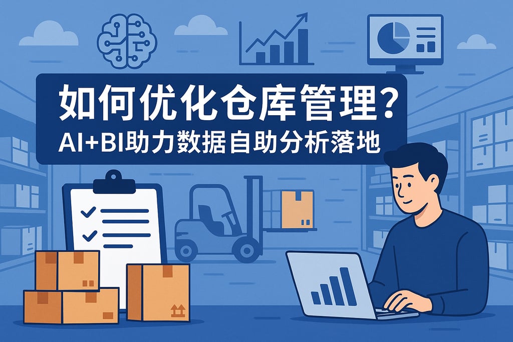 如何优化仓库管理？AI+BI助力数据自助分析落地