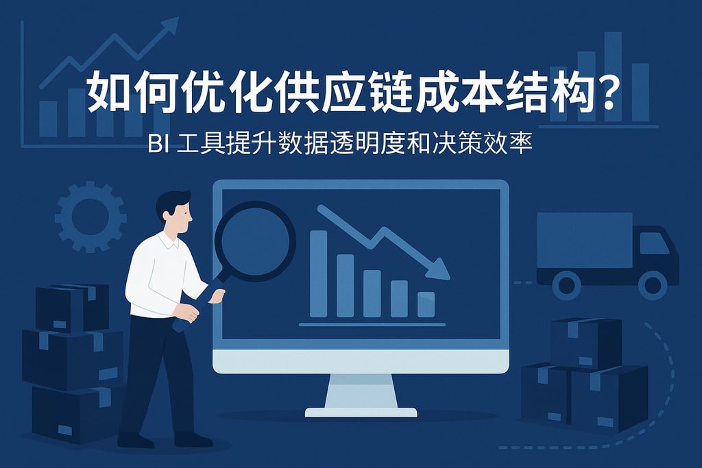 如何优化供应链成本结构？BI工具提升数据透明度和决策效率