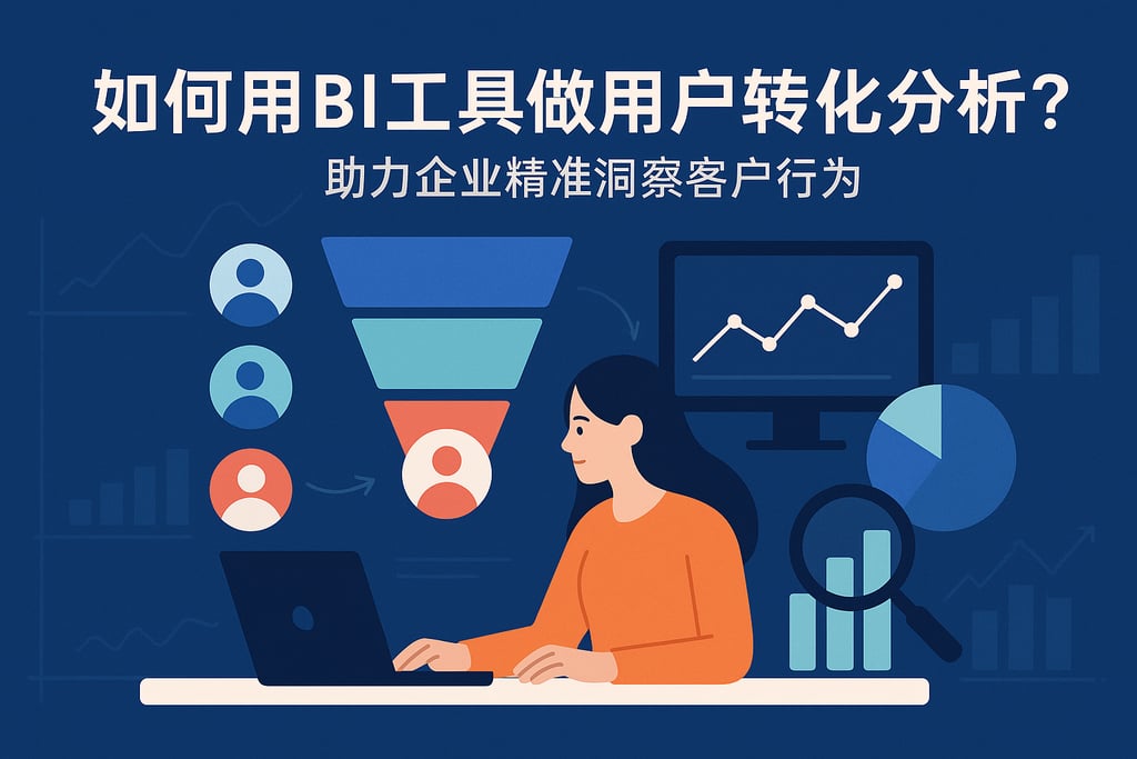 如何用BI工具做用户转化分析？助力企业精准洞察客户行为