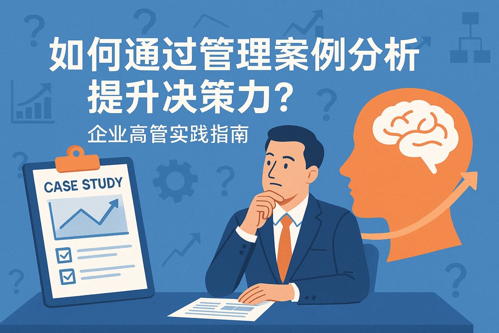如何通过管理案例分析提升决策力？企业高管实践指南