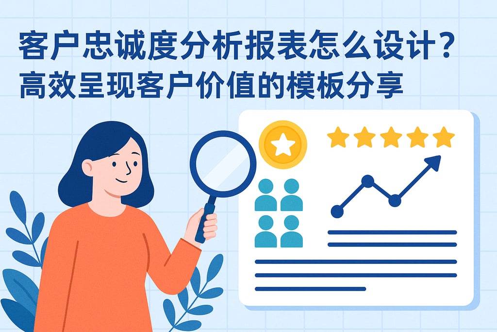 客户忠诚度分析报表怎么设计？高效呈现客户价值的模板分享