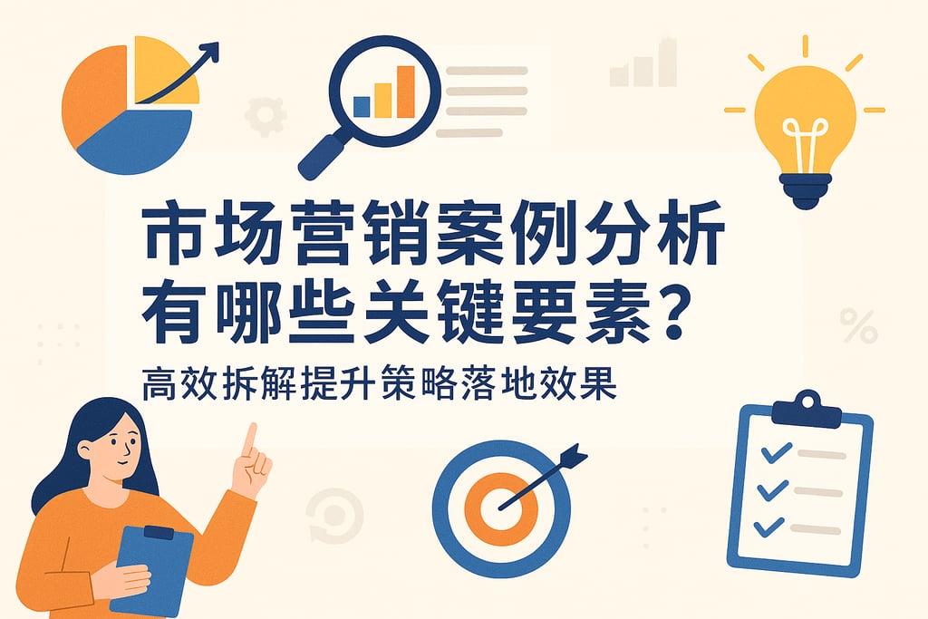 市场营销案例分析有哪些关键要素？高效拆解提升策略落地效果