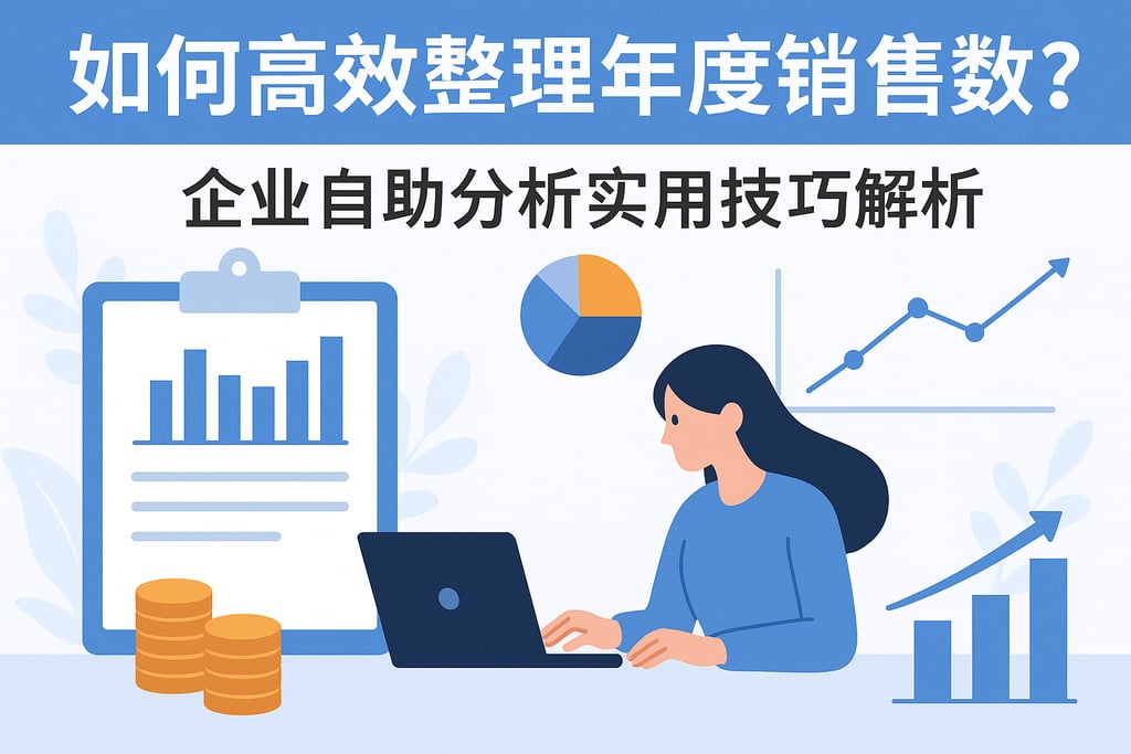 年度销售数据如何高效整理？企业自助分析实用技巧解析