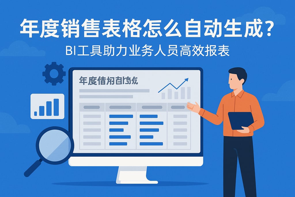 年度销售表格怎么自动生成？BI工具助力业务人员高效报表