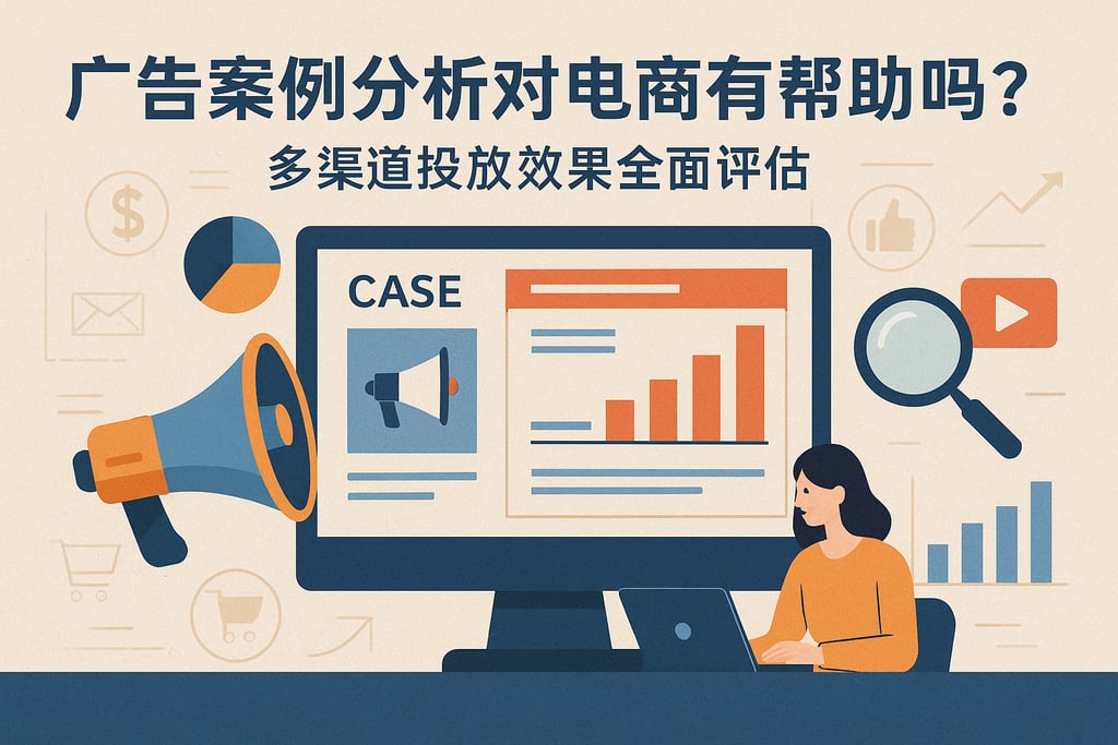 广告案例分析对电商有帮助吗？多渠道投放效果全面评估