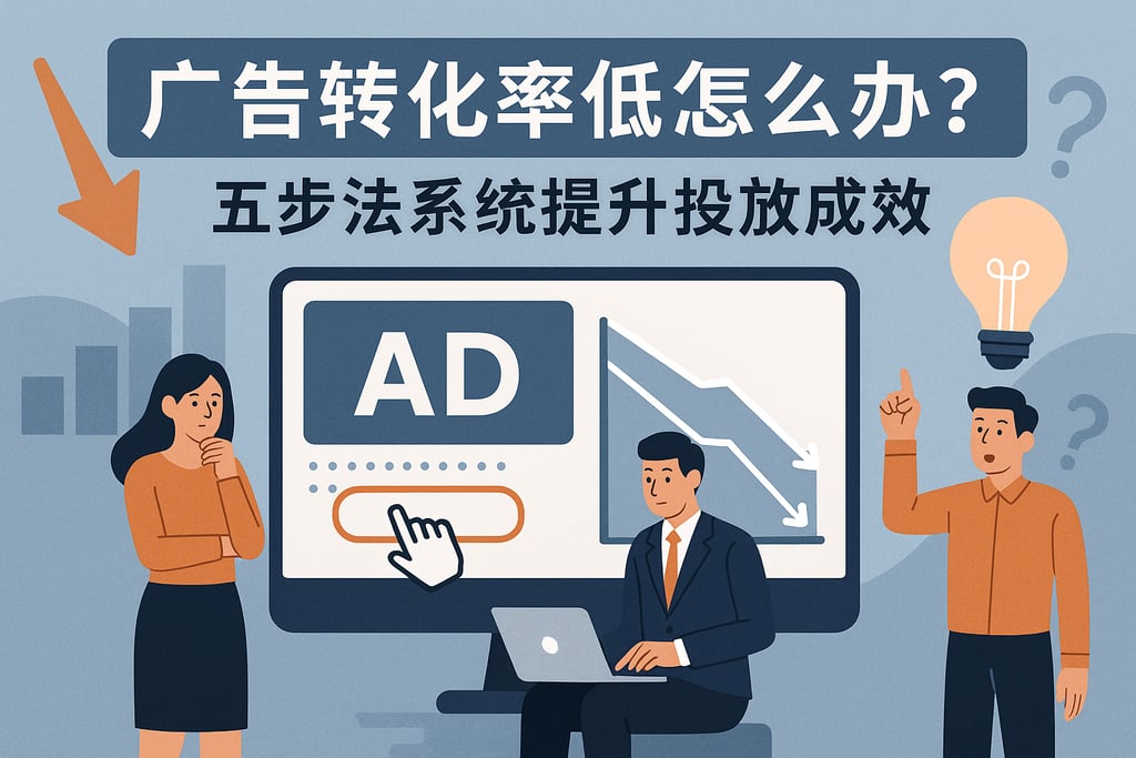 广告转化率低怎么办？五步法系统提升投放成效