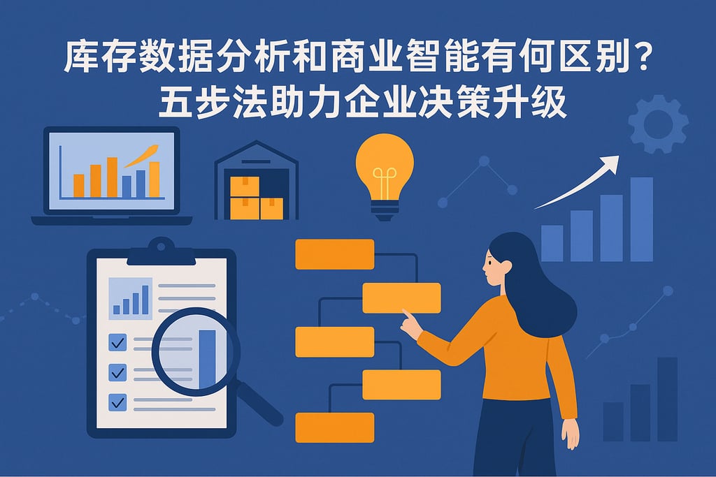 库存数据分析和商业智能有何区别？五步法助力企业决策升级