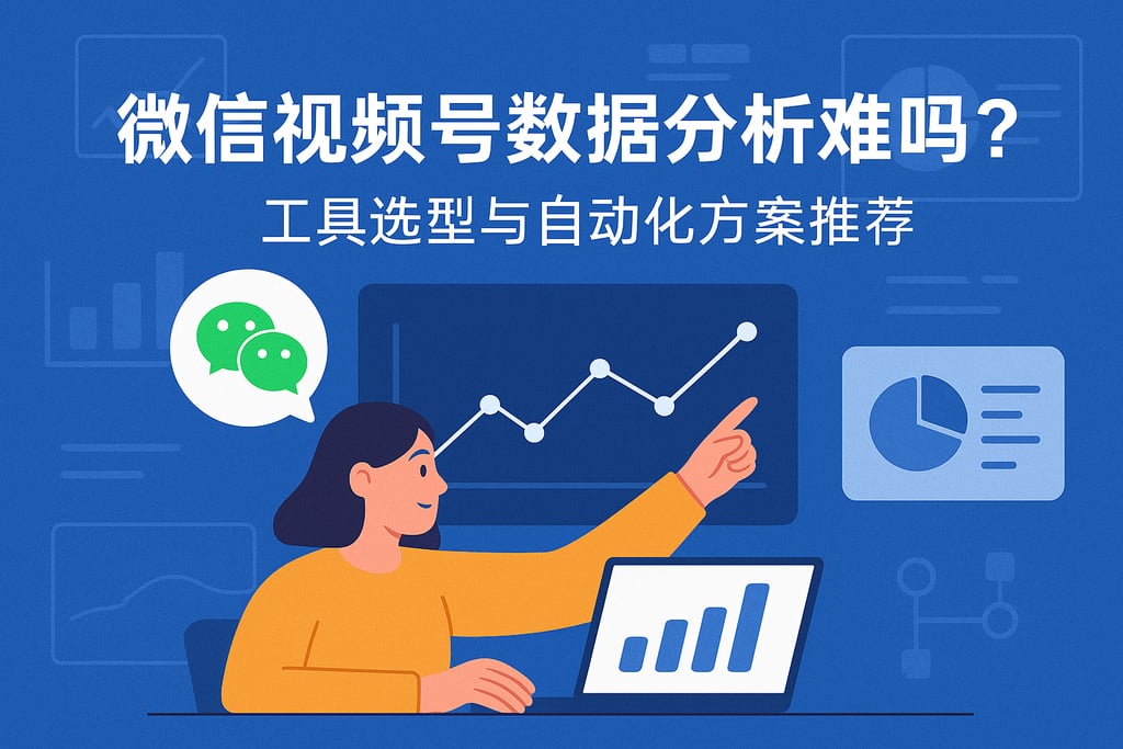微信视频号数据分析难吗？工具选型与自动化方案推荐