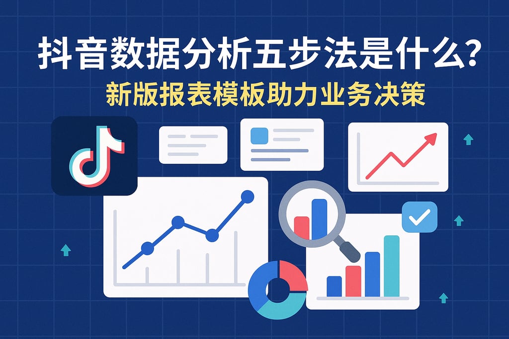 抖音数据分析五步法是什么？新版报表模板助力业务决策