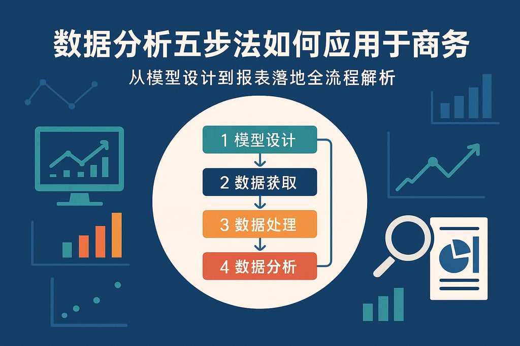数据分析五步法如何应用于商务？从模型设计到报表落地全流程解析