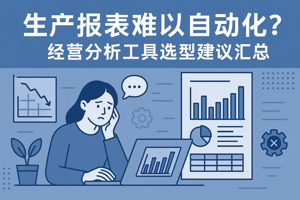 生产报表难以自动化？经营分析工具选型建议汇总
