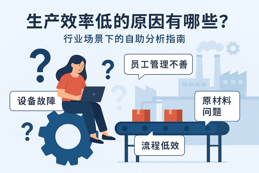 生产效率低的原因有哪些？行业场景下的自助分析指南