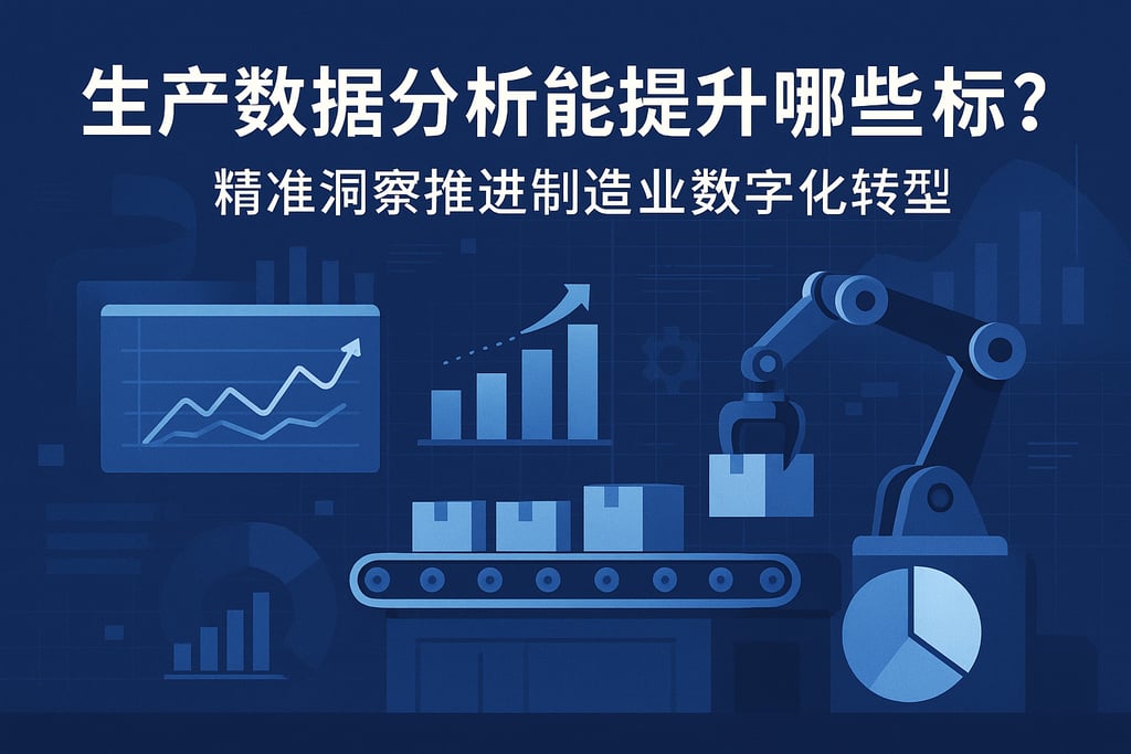 生产数据分析能提升哪些指标？精准洞察推进制造业数字化转型