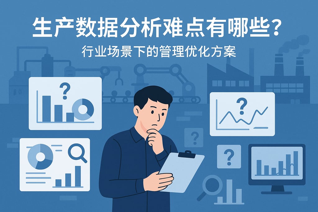 生产数据分析难点有哪些？行业场景下的管理优化方案