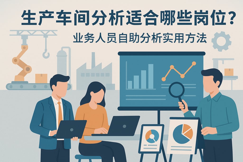 生产车间分析适合哪些岗位？业务人员自助分析实用方法