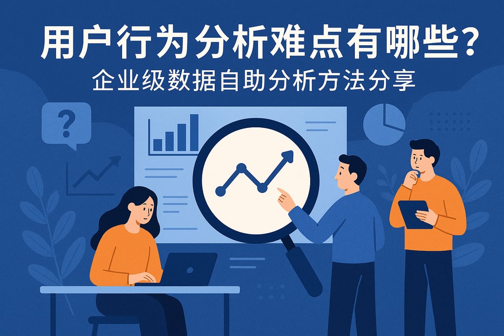 用户行为分析难点有哪些？企业级数据自助分析方法分享