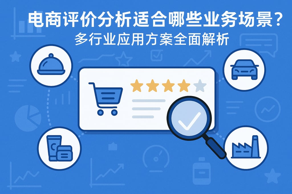 电商评价分析适合哪些业务场景？多行业应用方案全面解析