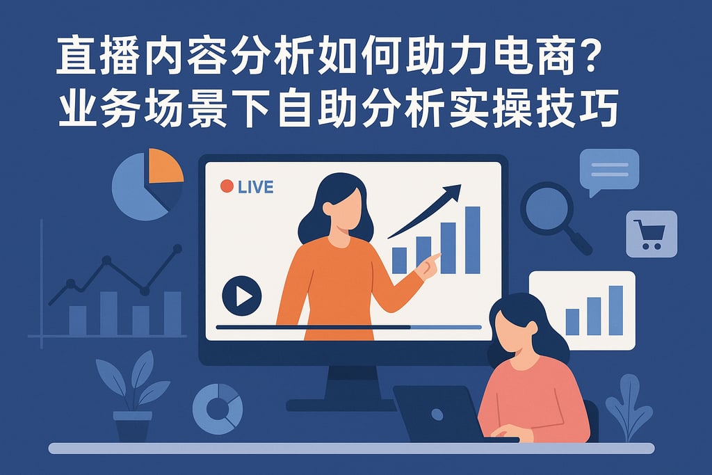 直播内容分析如何助力电商？业务场景下自助分析实操技巧