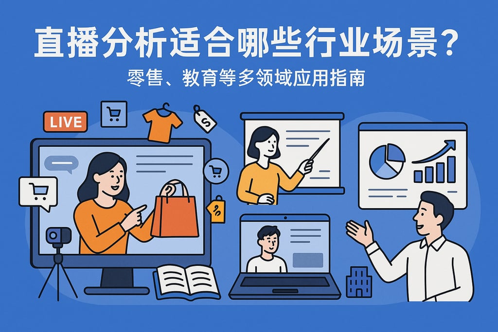 直播分析适合哪些行业场景？零售、教育等多领域应用指南
