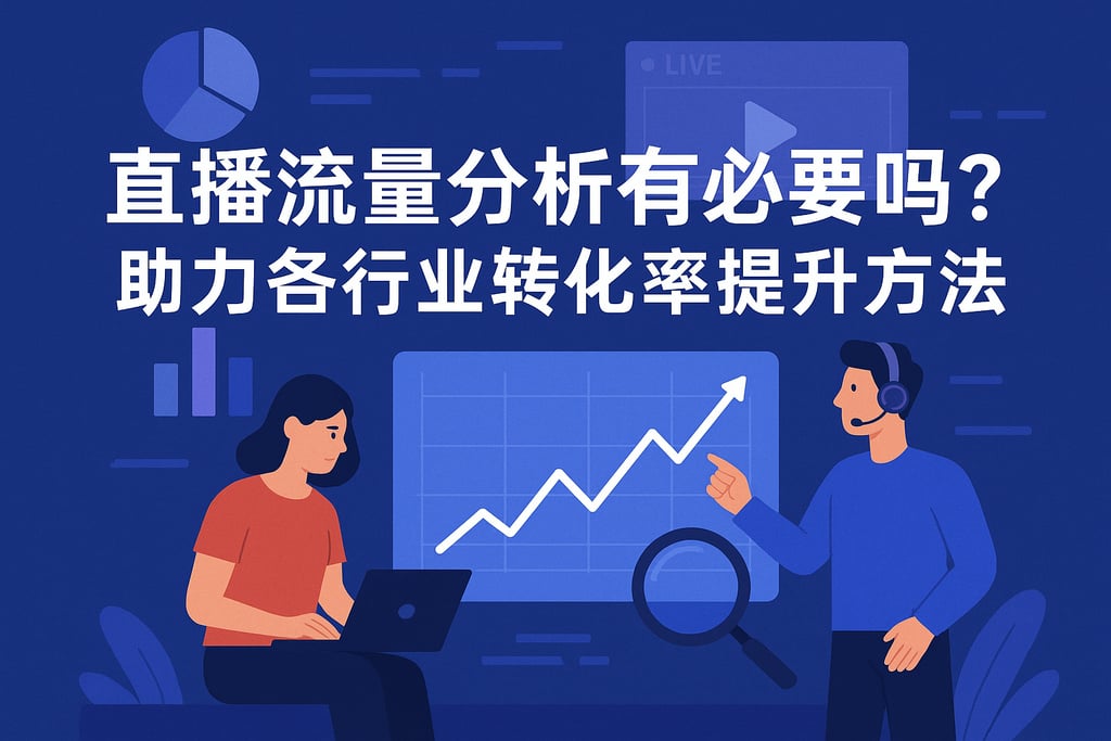直播流量分析有必要吗？助力各行业转化率提升方法