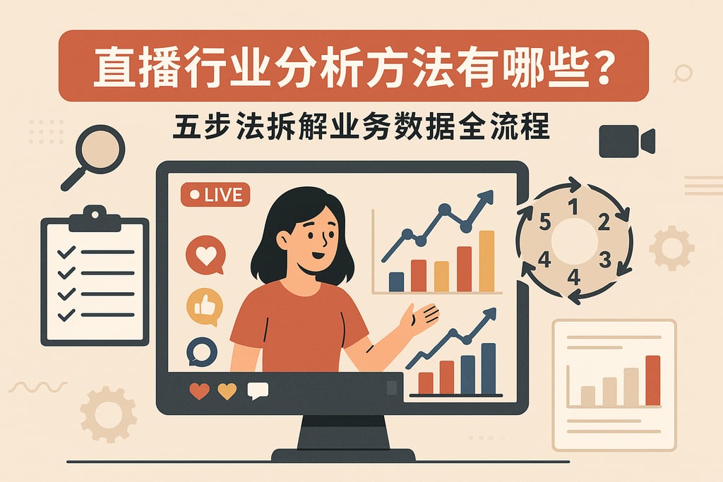 直播行业分析方法有哪些？五步法拆解业务数据全流程