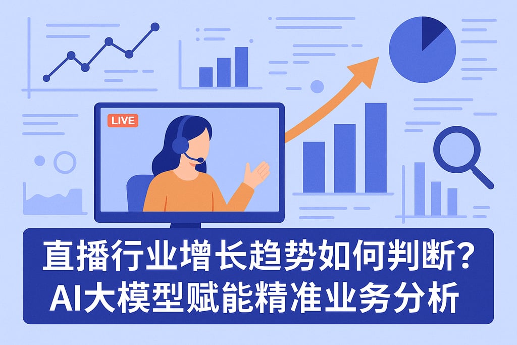 直播行业增长趋势如何判断？AI大模型赋能精准业务分析