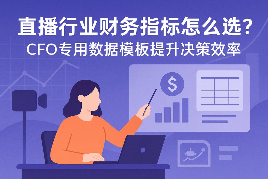 直播行业财务指标怎么选？CFO专用数据模板提升决策效率