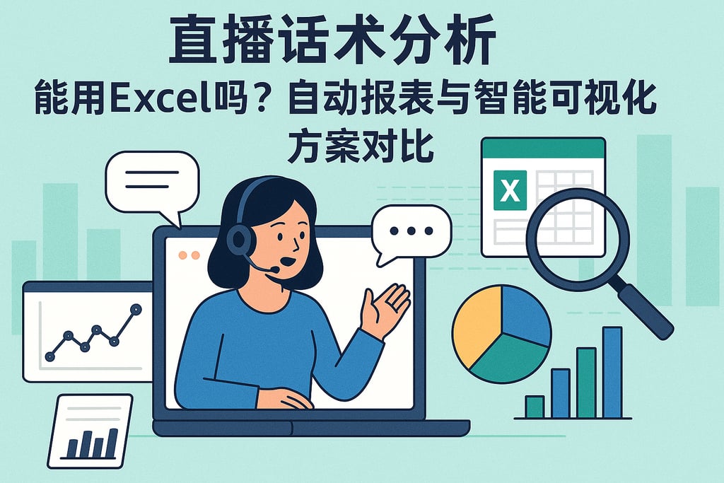 直播话术分析能用Excel吗？自动报表与智能可视化方案对比