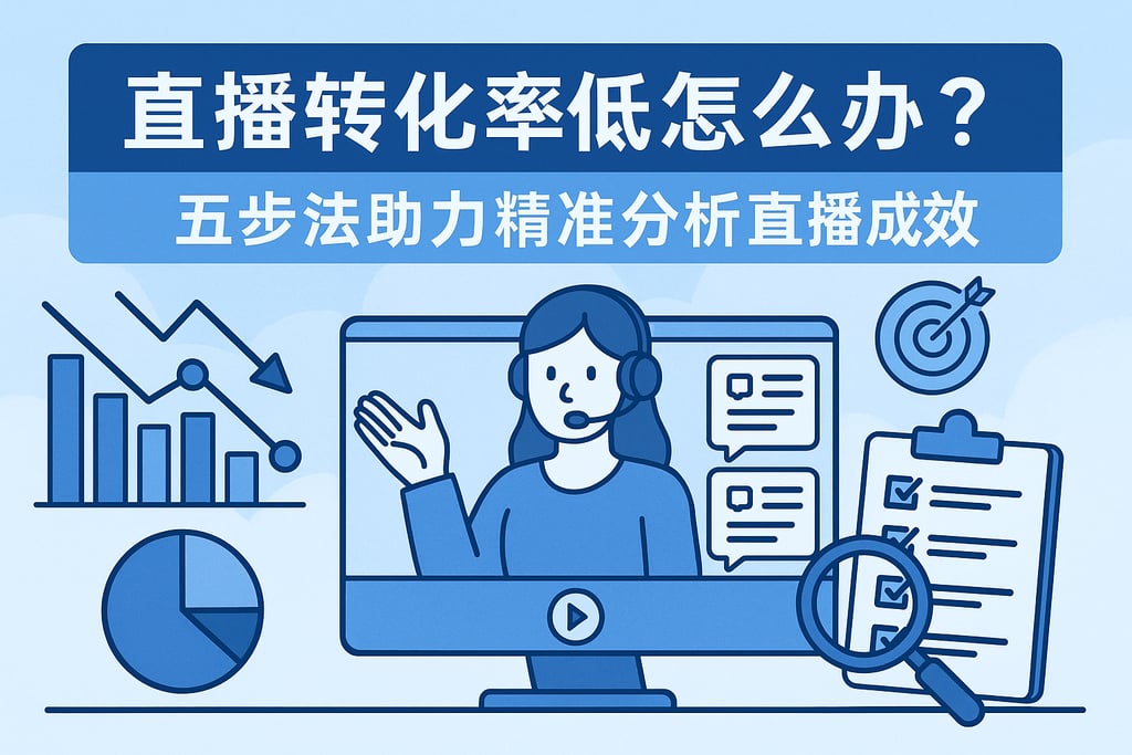直播转化率低怎么办？五步法助力精准分析直播成效