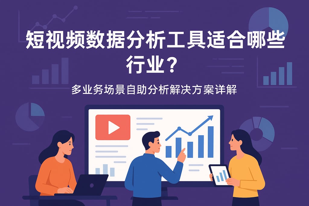 短视频数据分析工具适合哪些行业？多业务场景自助分析解决方案详解