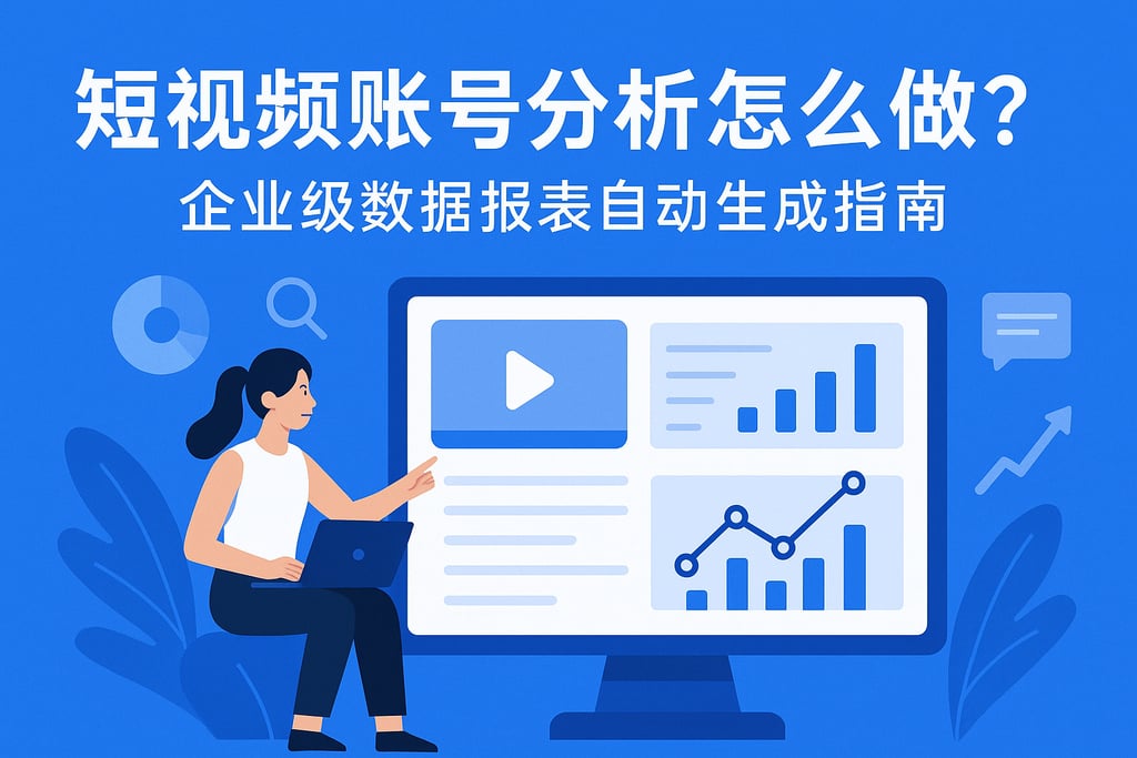 短视频账号分析怎么做？企业级数据报表自动生成指南