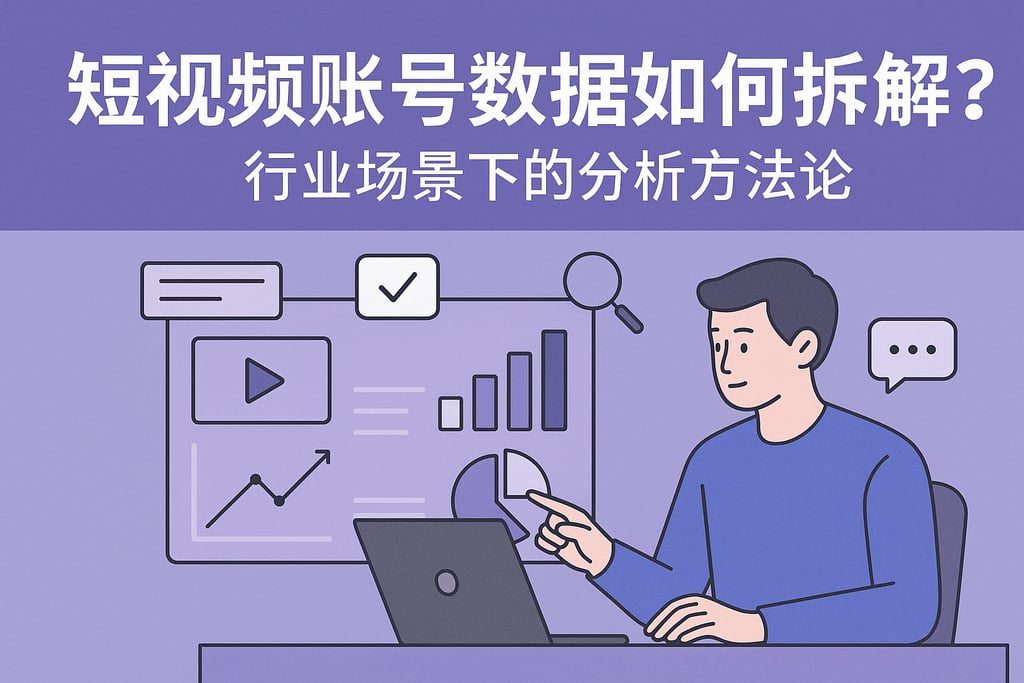 短视频账号数据如何拆解？行业场景下的分析方法论