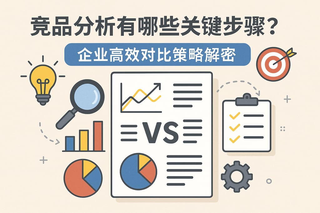 竞品分析有哪些关键步骤？企业高效对比策略解密