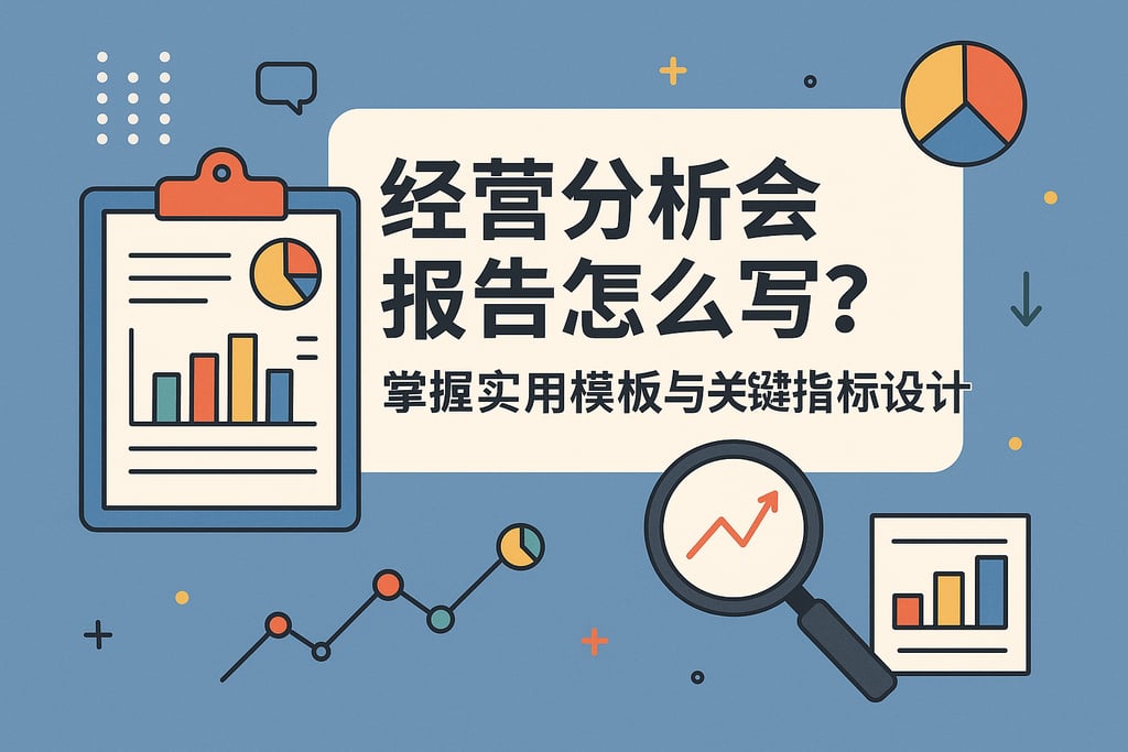 经营分析会报告怎么写？掌握实用模板与关键指标设计