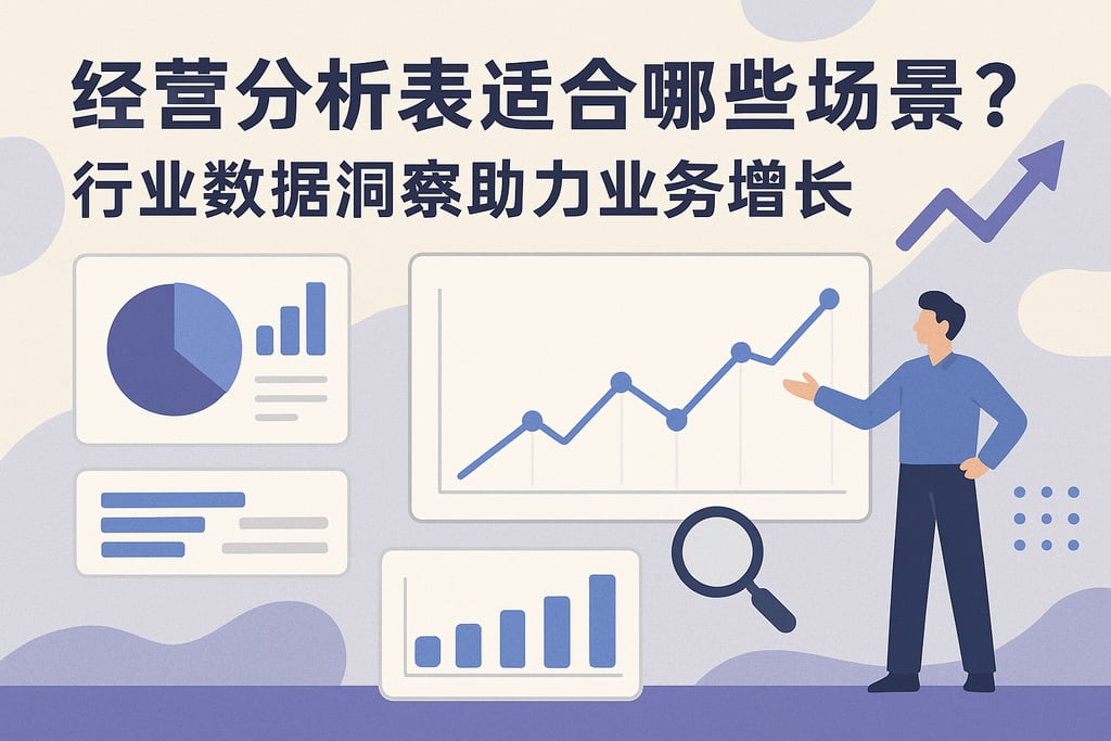 经营分析表适合哪些场景？行业数据洞察助力业务增长