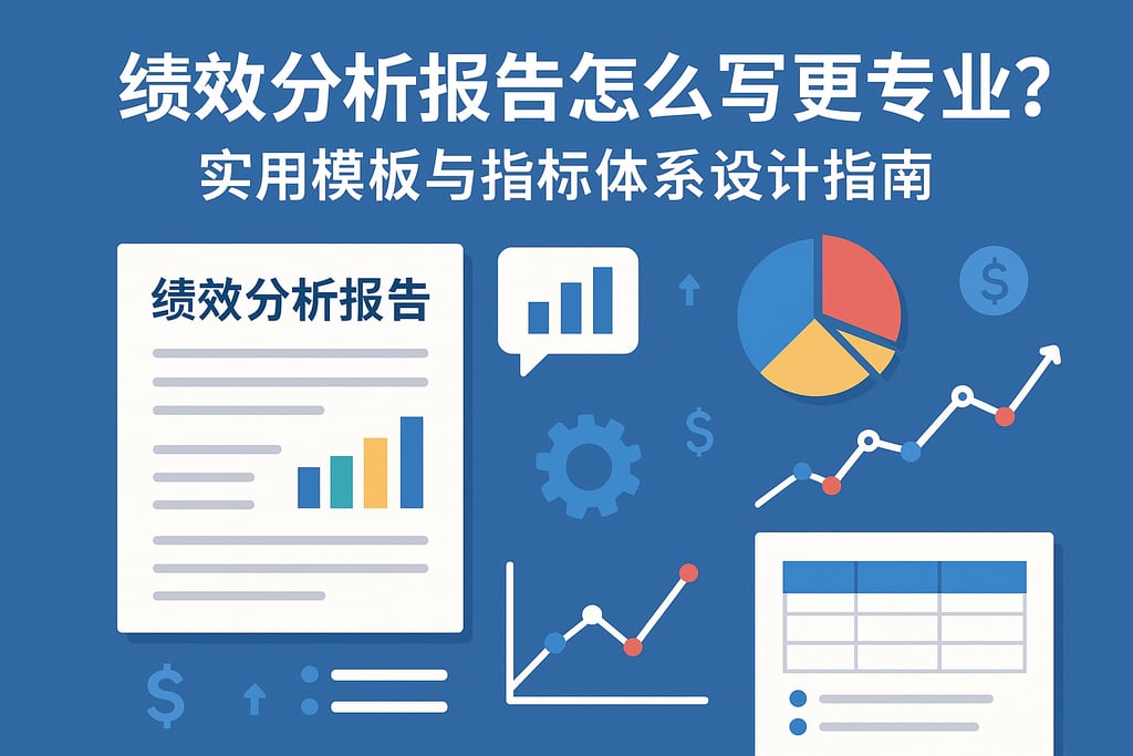 绩效分析报告怎么写更专业？实用模板与指标体系设计指南