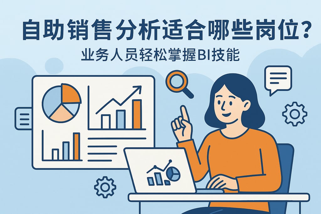自助销售分析适合哪些岗位？业务人员轻松掌握BI技能