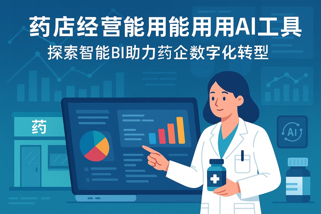 药店经营分析能用AI工具吗？探索智能BI助力药企数字化转型