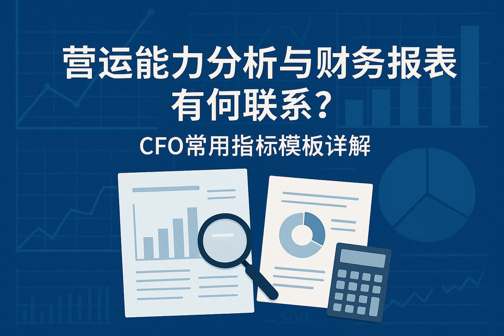 营运能力分析与财务报表有何联系？CFO常用指标模板详解