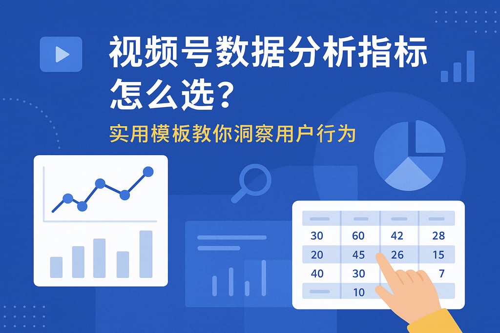 视频号数据分析指标怎么选？实用模板教你洞察用户行为