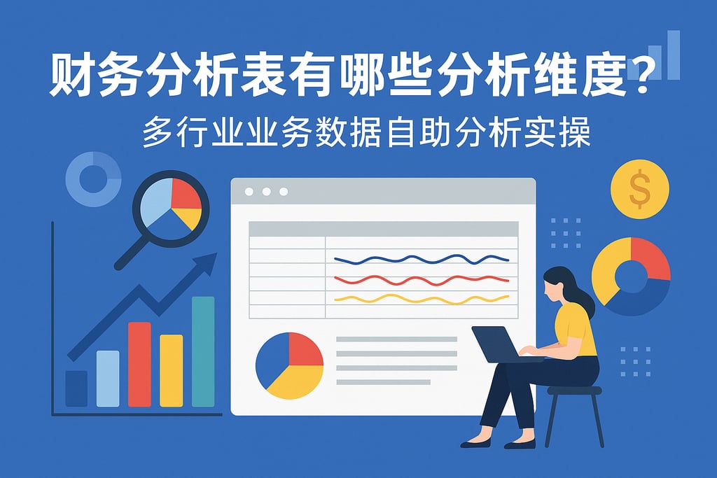 财务分析表有哪些分析维度？多行业业务数据自助分析实操