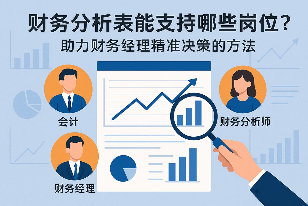 财务分析表能支持哪些岗位？助力财务经理精准决策的方法
