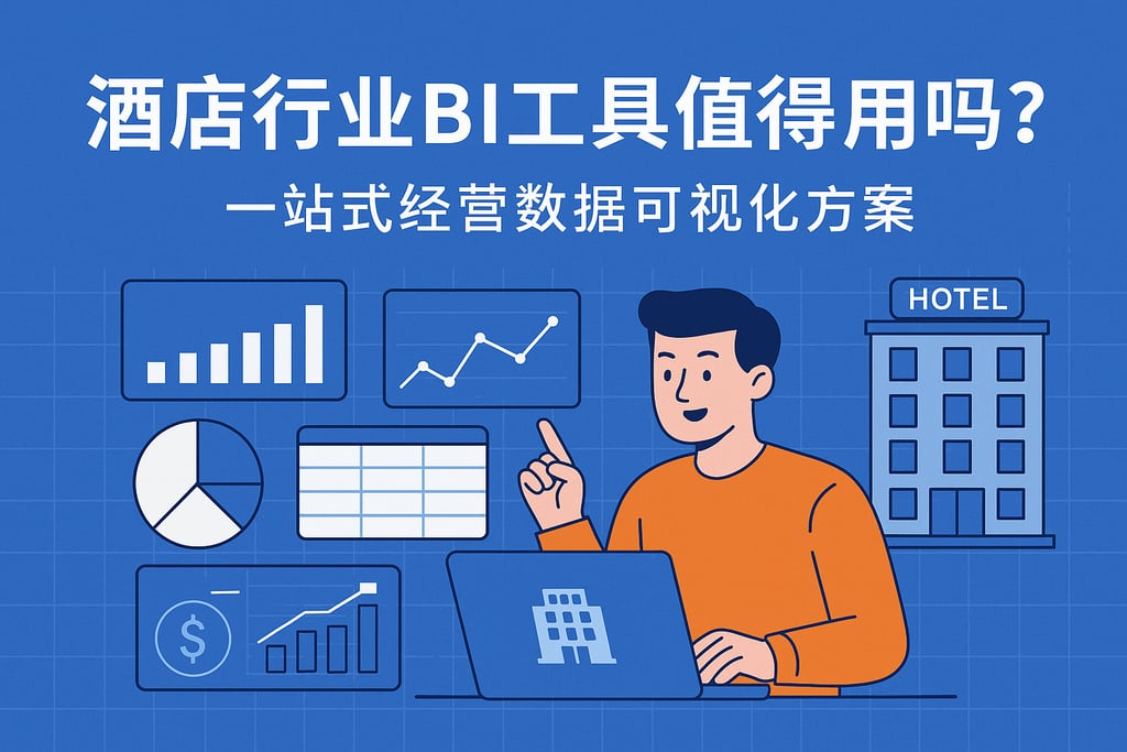 酒店行业BI工具值得用吗？一站式经营数据可视化方案
