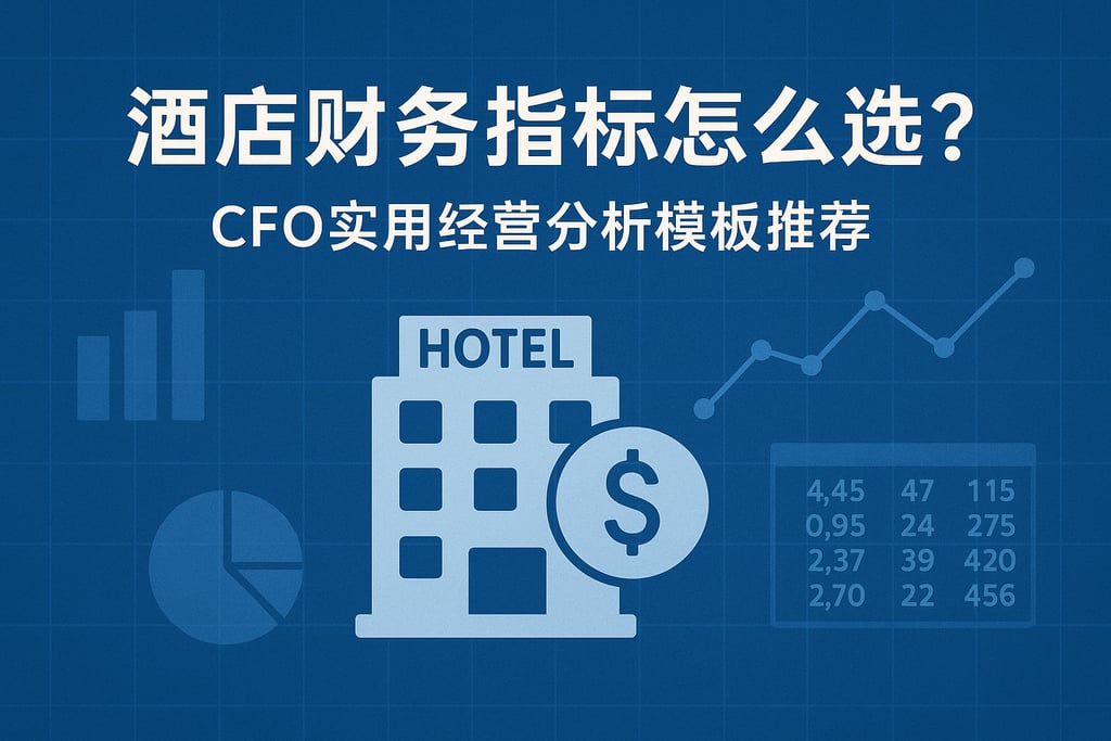 酒店财务指标怎么选？CFO实用经营分析模板推荐