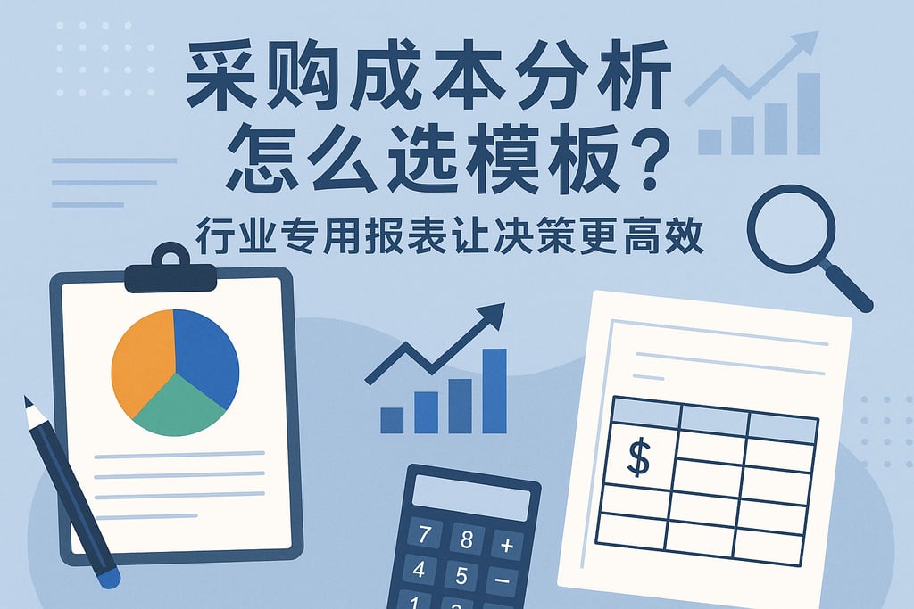 采购成本分析怎么选模板？行业专用报表让决策更高效