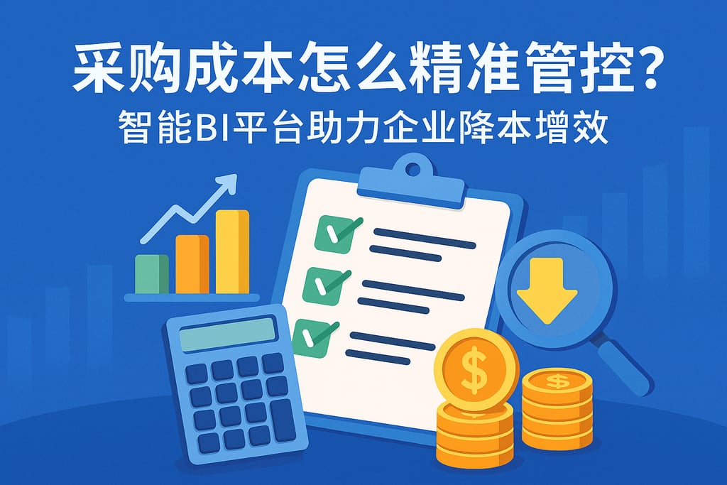 采购成本怎么精准管控？智能BI平台助力企业降本增效
