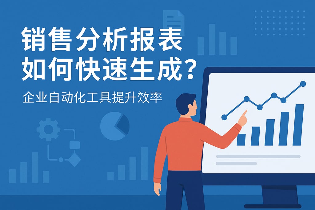 销售分析报表如何快速生成？企业自动化工具提升效率
