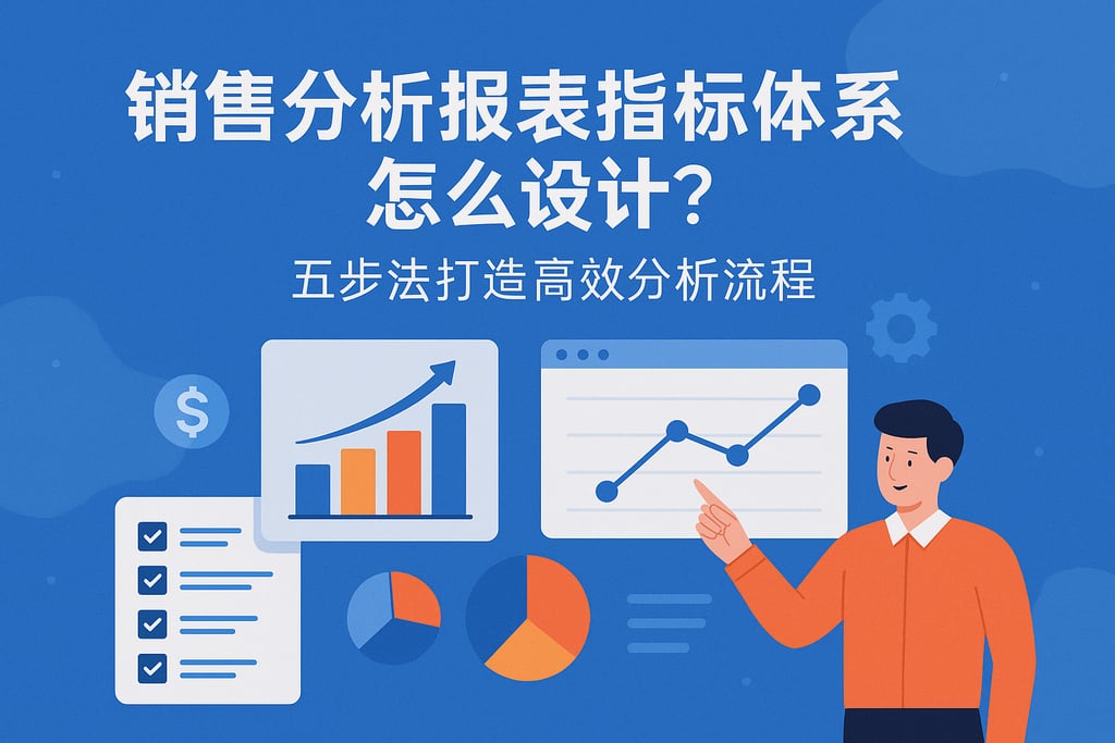 销售分析报表指标体系怎么设计？五步法打造高效分析流程